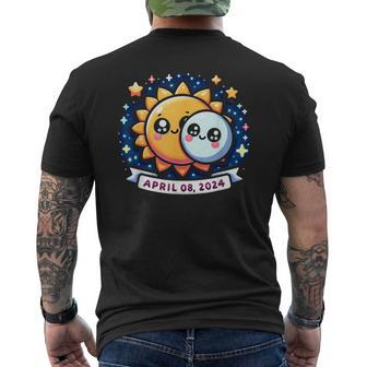 Solar Eclipse Boys Girls Toddlers Solar Eclipse 2024 Men's T-shirt Back Print - Seseable
