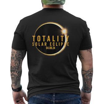 Solar Eclipse Celebration Totality 04 08 24 Men's T-shirt Back Print - Monsterry DE