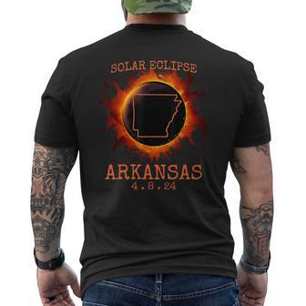Solar Eclipse Totality Arkansas 4824 State Path Souvenir Men's T-shirt Back Print | Mazezy