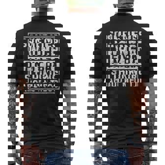 Sometimes I Wonder If My Boat Thinking About Me Too Quotes Men's T-shirt Back Print - Thegiftio