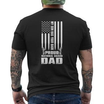 My Son Has Your Back Proud National Guard Dad Army Dad Mens Back Print T-shirt | Mazezy