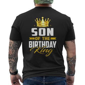 Son Of The Birthday King Bday Party For Dad Men's T-shirt Back Print - Seseable