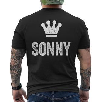 Sonny The King Crown & Name For Called Sonny Men's T-shirt Back Print - Seseable