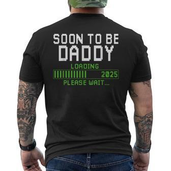 Soon To Be Dad 2025 Loading New Dad First Fathers Day 2025 Men's T-shirt Back Print - Thegiftio UK