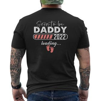 Soon To Be Daddy Est 2022 Pregnancy Announcement Mens Back Print T-shirt | Mazezy