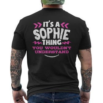 Sophie Personalized It's A Sophie Thing Custom Men's T-shirt Back Print - Seseable