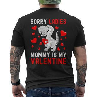 Sorry Ladies My Mommy Is My Valentine Valentines Day Boys Men's T-shirt Back Print | Mazezy