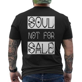 Soul Not For Sale Men's T-shirt Back Print - Monsterry UK