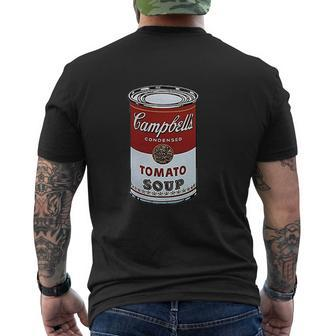 Soup Cans Mens Back Print T-shirt - Thegiftio UK