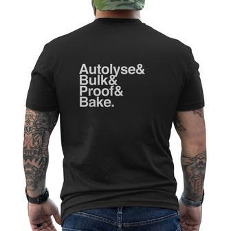Sourdough Autolyse Baking For Bread Bakers Mens Back Print T-shirt - Thegiftio UK