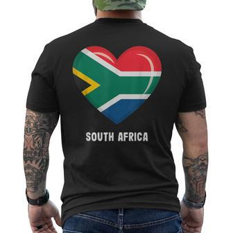 South African Flag South Africa Men's T-shirt Back Print - Thegiftio UK