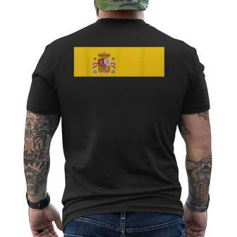 Spain 2021 Flag Love Soccer Football Fans Support Men's T-shirt Back Print - Seseable