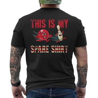 This Is My Spare Bowling Men's T-shirt Back Print - Monsterry DE