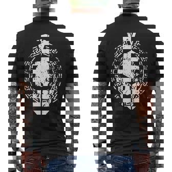 Spartan Helmet Gym Fitness Símbolo Entrenamiento Griego Gladiador Camiseta Hombre Estampado Espalda - Regaloses