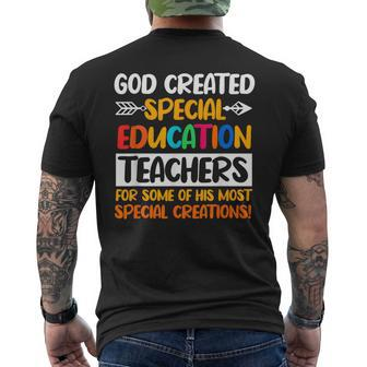 Special Education Teachers Sped Instructor Educator Men's T-shirt Back Print - Monsterry