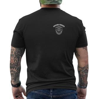 Special Forces Chest Crest Army Military De Oppresso Liber Mens Back Print T-shirt - Thegiftio UK