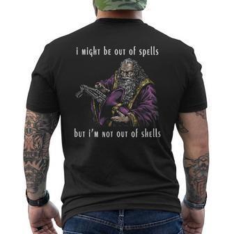 I Might Be Out Of Spells But I'm Not Out Of Shells Up Men's T-shirt Back Print | Mazezy DE