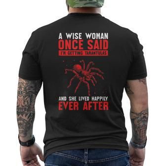 Spider Food Enclosure Hide Substrate Tarantula Owner Men's T-shirt Back Print - Seseable