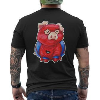 Spider-Pig Mens Back Print T-shirt - Thegiftio UK