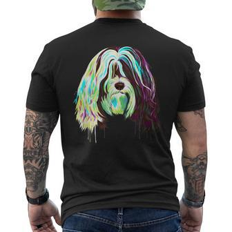 Splash Tibet Terrier Hund T-Shirt mit Rückendruck - Seseable