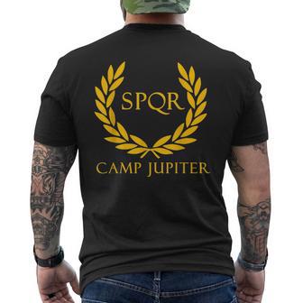 Spqr Senatus Populus Que Romanus Camp Jupiter T-Shirt mit Rückendruck - Seseable