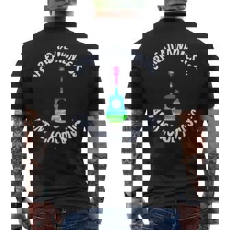 Spread Kindness And Good Music Guitar Love T Men's T-shirt Back Print - Monsterry