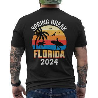 Spring Break Florida 2024 College Student Spring Break Men's T-shirt Back Print - Monsterry AU