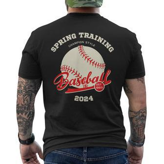 Spring Training 2024 Men's T-shirt Back Print | Mazezy