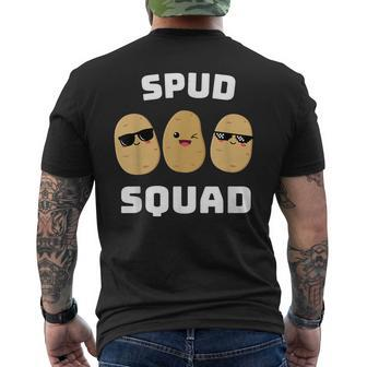 Spud Squad Potato Squad Potato Lover Vegetarian Men's T-shirt Back Print - Seseable