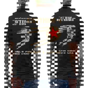 Sputnik 1 Texto Rusointage Retro Primero En El Espacio Camiseta Hombre Estampado Espalda - Regaloses