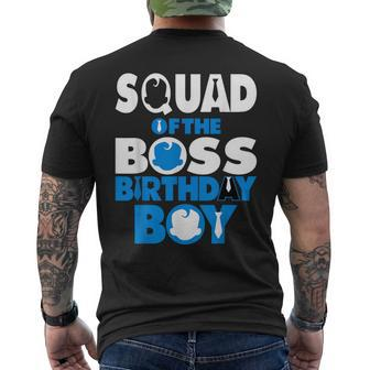 Squad Of The Boss Birthday Boy Baby Decorations Men's T-shirt Back Print - Seseable