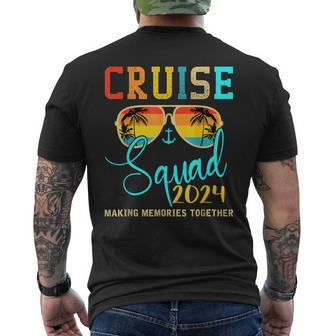 Squad Crew Cruise 2024 Summer Vacation Matching Family Group Men's T-shirt Back Print - Monsterry