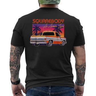 Squarebody C10 Retro Classic An American Legend Square Body Men's T-shirt Back Print - Monsterry AU