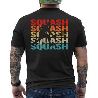 Squash Player For Retro Squash Vintage For Men Men's T-shirt Back Print - Monsterry DE