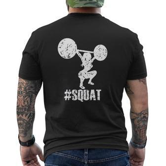 Squat Gym Mens Back Print T-shirt | Mazezy CA