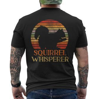 Squirrel Acorn Retro Vintage Squirrel Whisperer Men's T-shirt Back Print - Monsterry CA