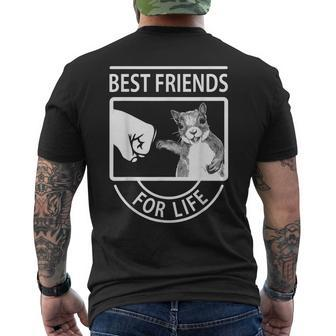 Squirrel Best Friend For Life Mens Back Print T-shirt - Thegiftio UK
