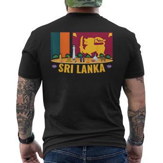 Sri Lanka Flag And Friendship T-Shirt mit Rückendruck - Seseable