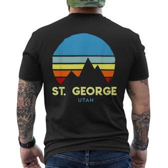 St George Utah Men's T-shirt Back Print - Monsterry