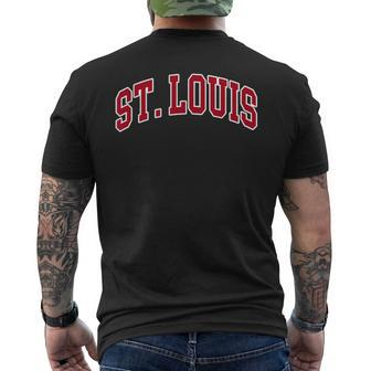St Louis Hometown Pride Throwback Print Classic Men's T-shirt Back Print - Monsterry DE
