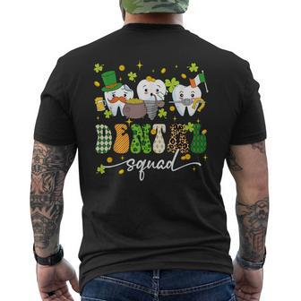 St Patrick Day Dental Squad Saint Paddys Th Irish Dentist Men's T-shirt Back Print - Monsterry