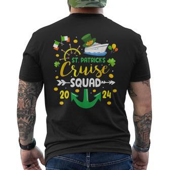 St Patrick's Day Cruise Squad 2024 Family Matching Men's T-shirt Back Print - Monsterry