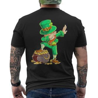 St Patrick's Day Dabbing Leprechaun Boys Dab Dance Men's T-shirt Back Print - Thegiftio UK