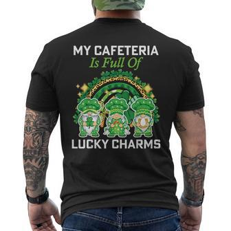 St Patrick's Day Lunch Lady Chef My Cafeteria Workers Men's T-shirt Back Print - Monsterry UK