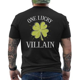 St Patricks Day Shirt Lucky Villain Mens Back Print T-shirt - Thegiftio