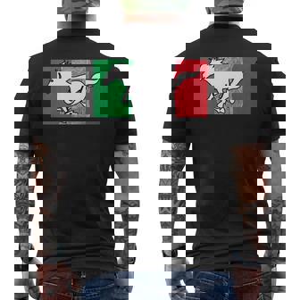 Stallion Italy Flag Italian Horses Culture Pride Men's T-shirt Back Print - Monsterry