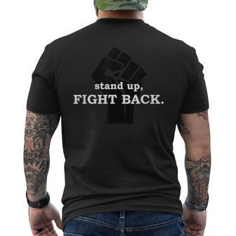 Stand Up Fight Back Activist Civil Rights Protest Men's T-shirt Back Print - Monsterry