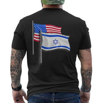 I Stand With Israel Israeli Palestinian Conflict Pro Israel Men's T-shirt Back Print - Seseable