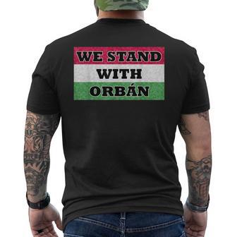 We Stand With Orbán Ungarn T-Shirt mit Rückendruck - Geschenkecke