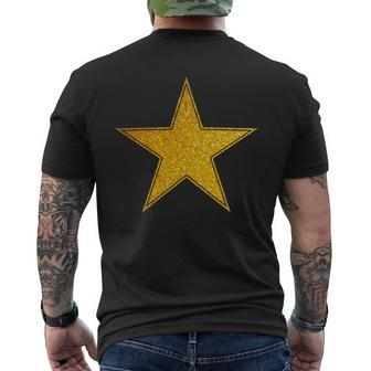 Star Gold Graphic Star Mens Back Print T-shirt - Thegiftio UK